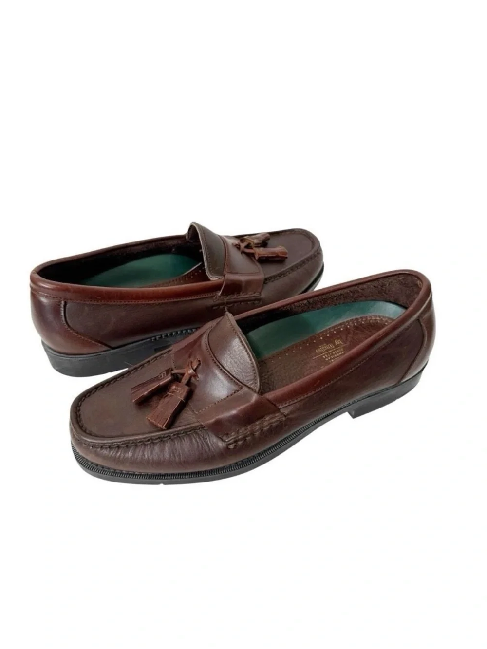 Dexter Walk Over‎ Men's Vintage Brown Leather Tassel USA Slip On Loafer Size 8.5